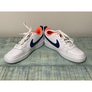 Nike Court Borough 2 GS Low Youth Shoes Size 6 White Dark Purple Dust Unisex New
